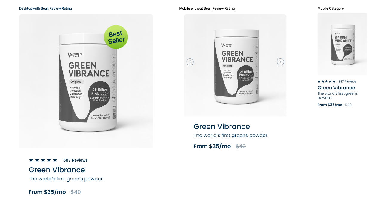 01 — Best Seller and Category example